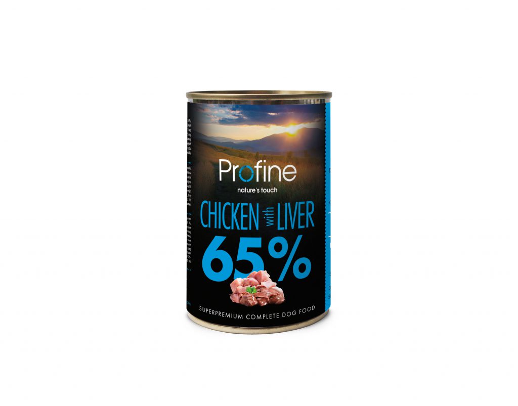 שימור פרופיין לכלב עוף וכבד עוף 400 גרם